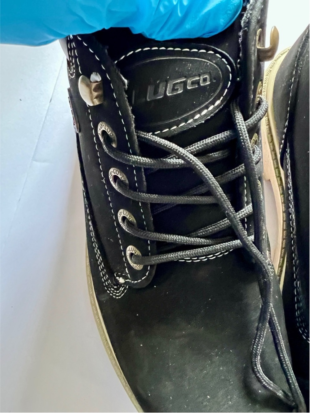 Lugz Women’s Black Ankle Boots US Size 8 with Tan Outsole - Picture 10 of 11